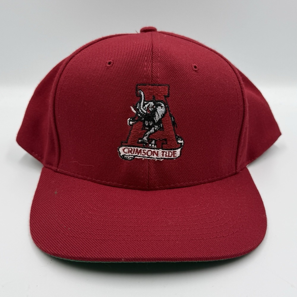 Vintage Alabama Crimson Tide Big Al Vault A Snapback Hat King's Cap 80s NWOT